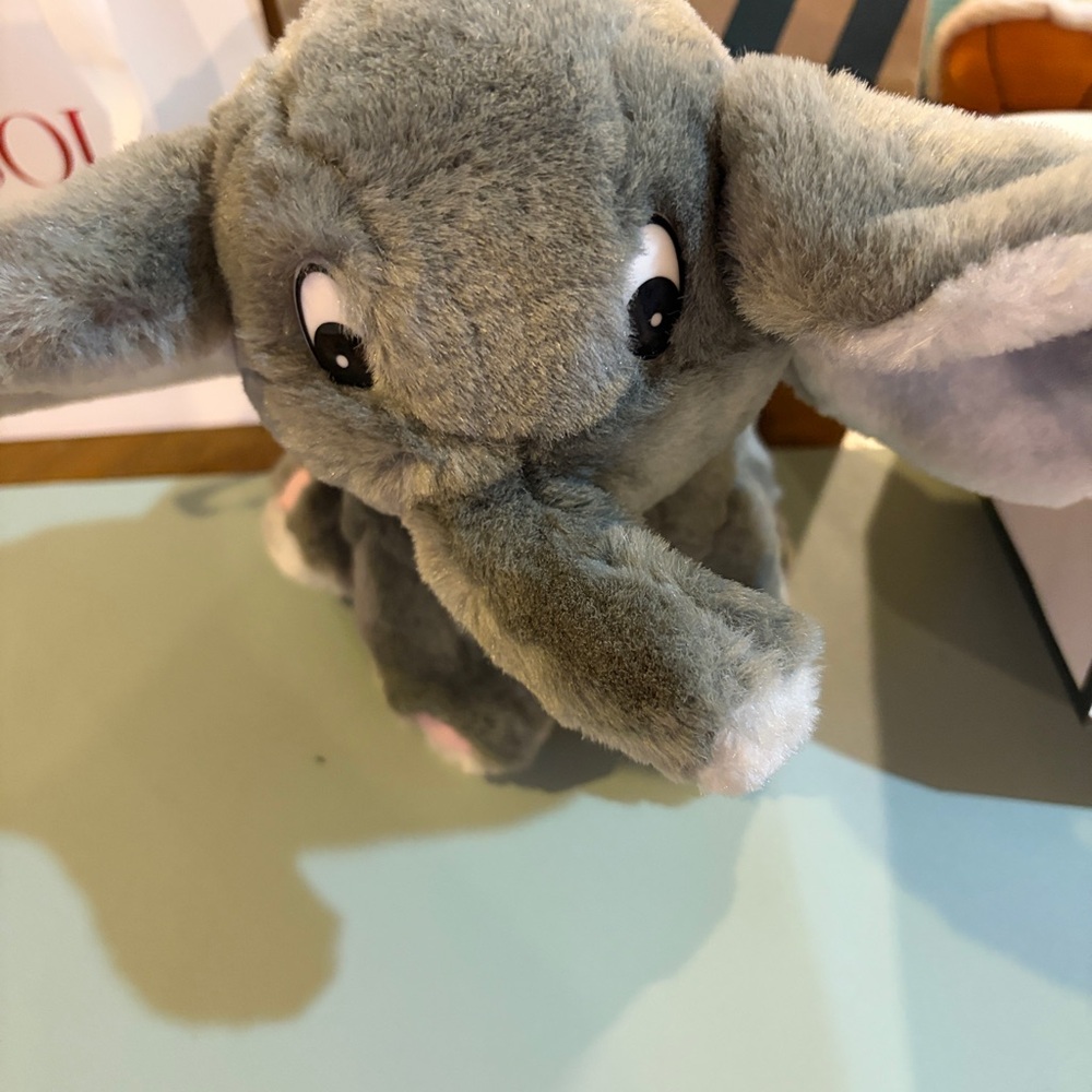 Gray Plush Elephant Stuffed Animal